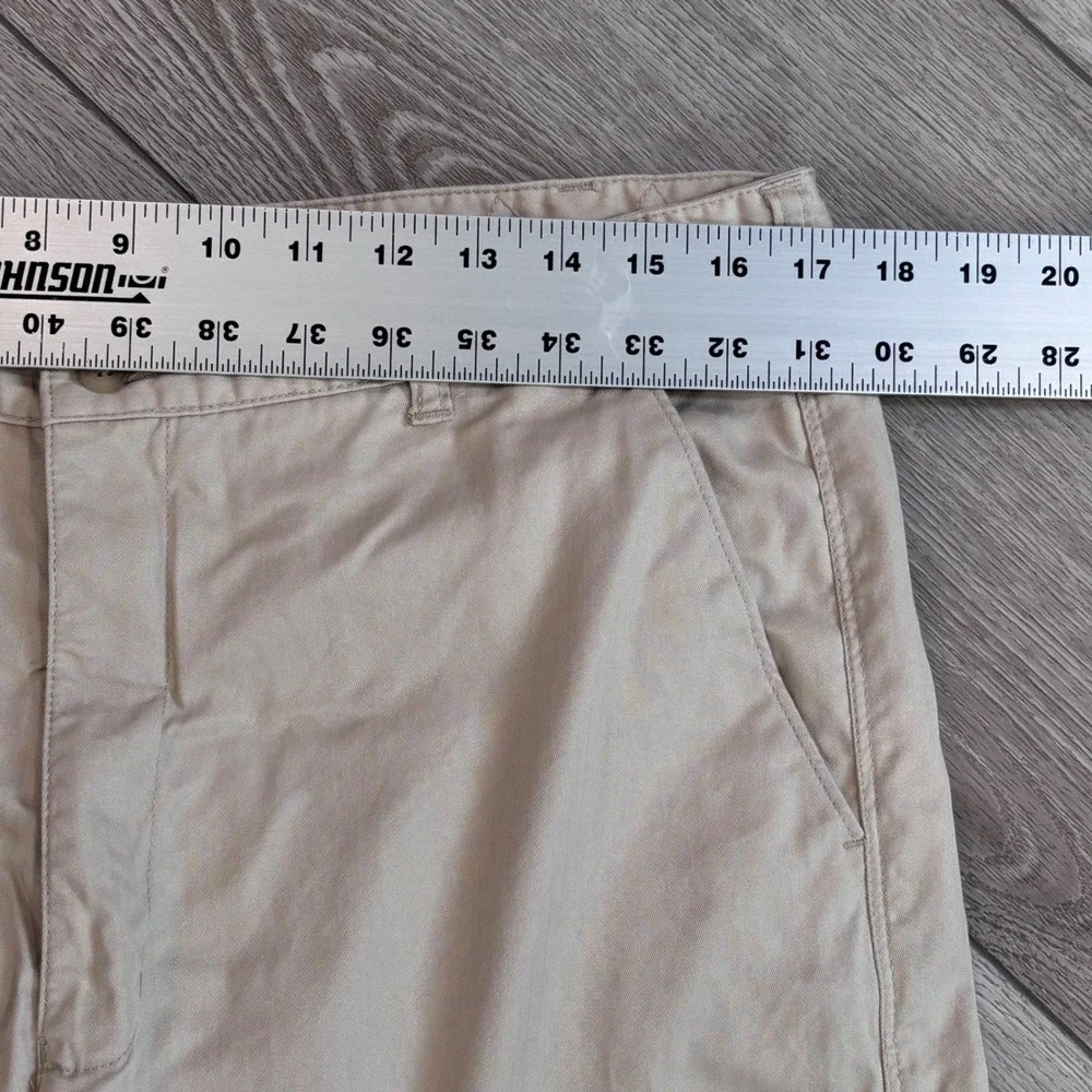 Parx Chino Pants Mens 35x30 Khaki Beige Cotton Straight Leg Trousers Casual